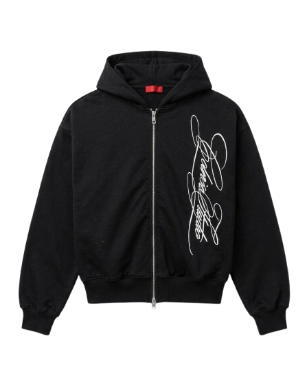 Zip Hoodie — Black