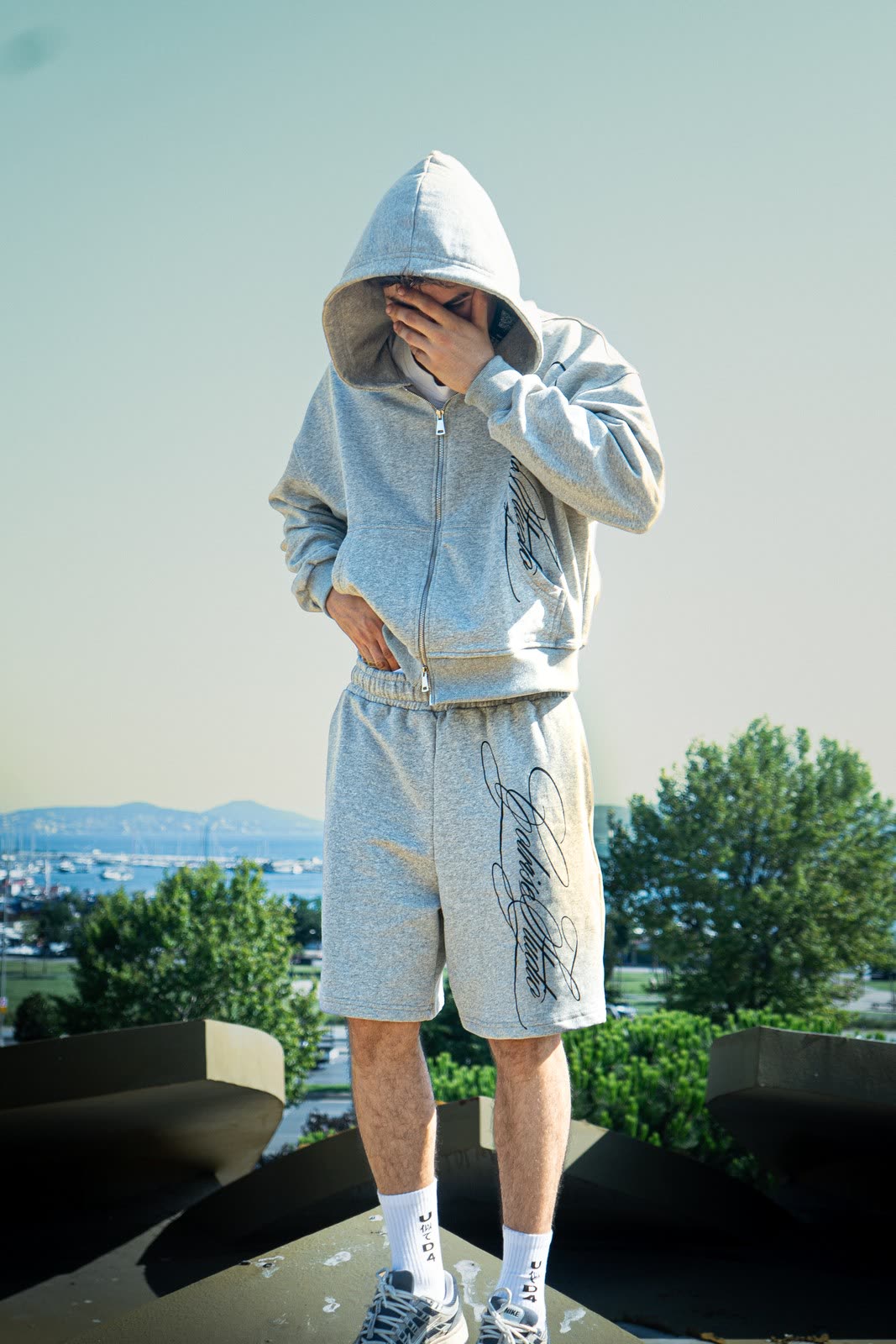 Full Outfit Combo — Grey Melange, editorial 6