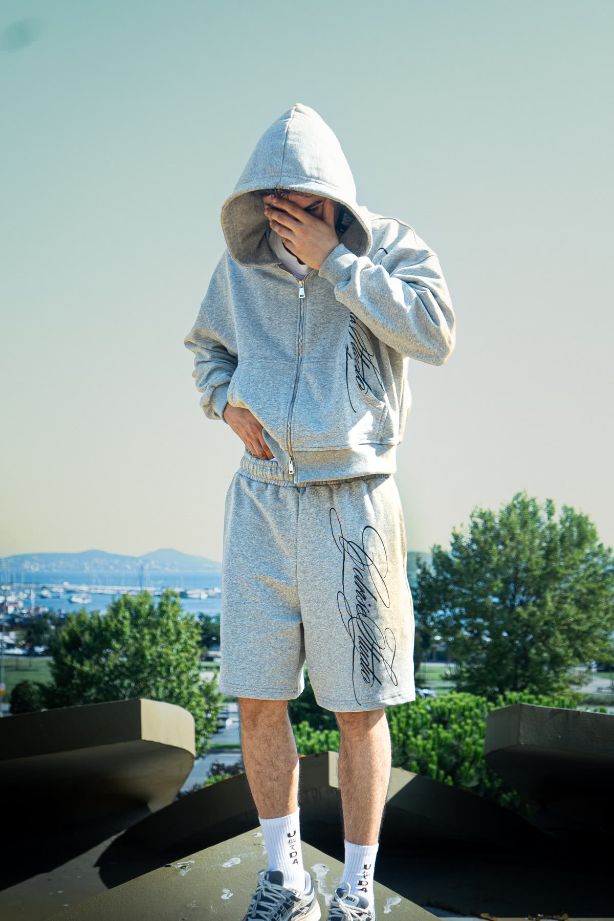 Full Outfit Combo — Grey Melange, editorial 8