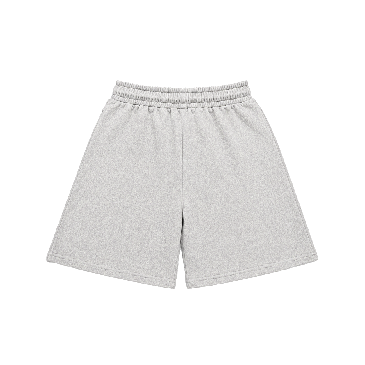 Fleece Shorts — Grey Melange, back