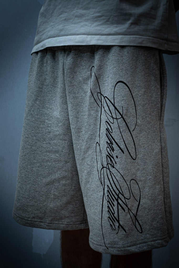 Fleece Shorts — Grey Melange