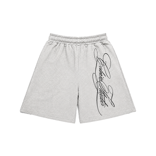 Fleece Shorts — Grey Melange