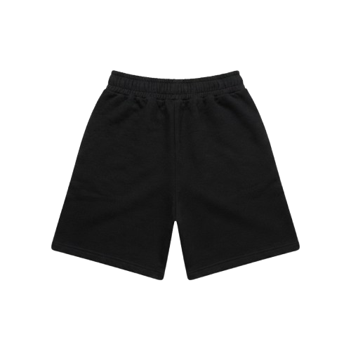 Fleece Shorts — Black, back