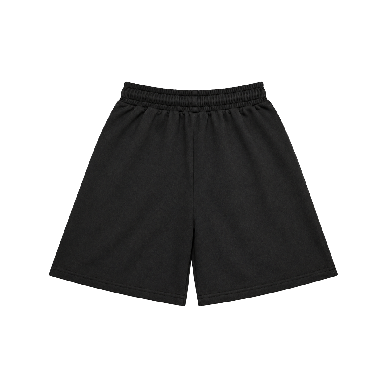 Fleece Shorts — Black, back
