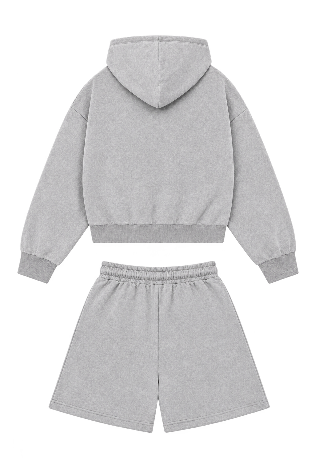 Full Outfit Combo — Grey Melange, back