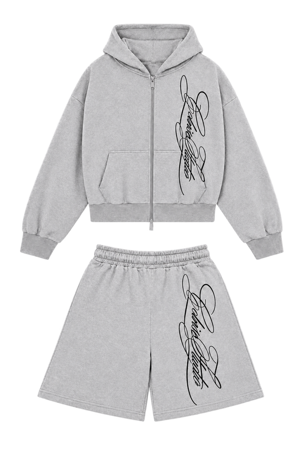 Full Outfit Combo — Grey Melange