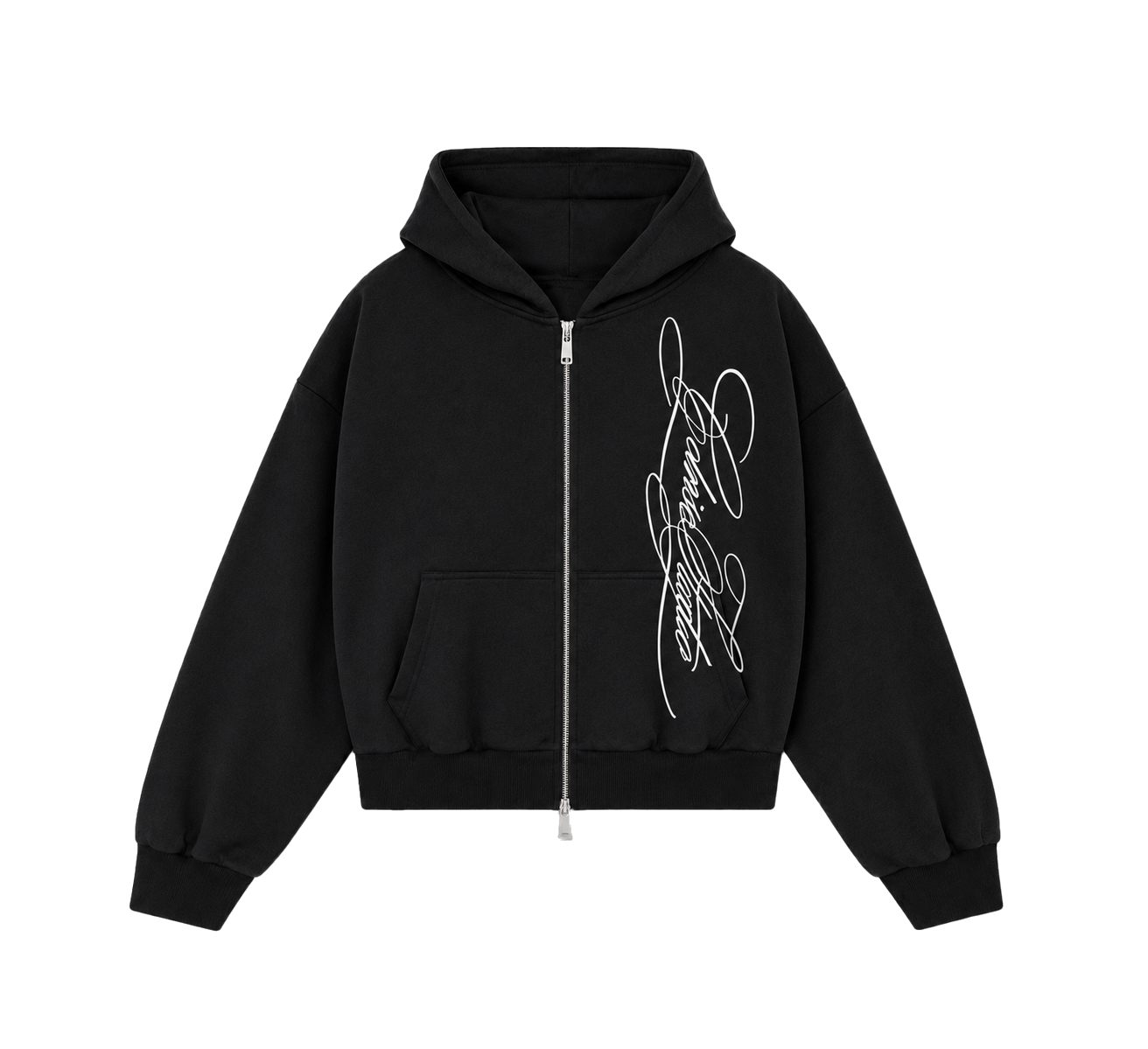 Zip Hoodie, Black