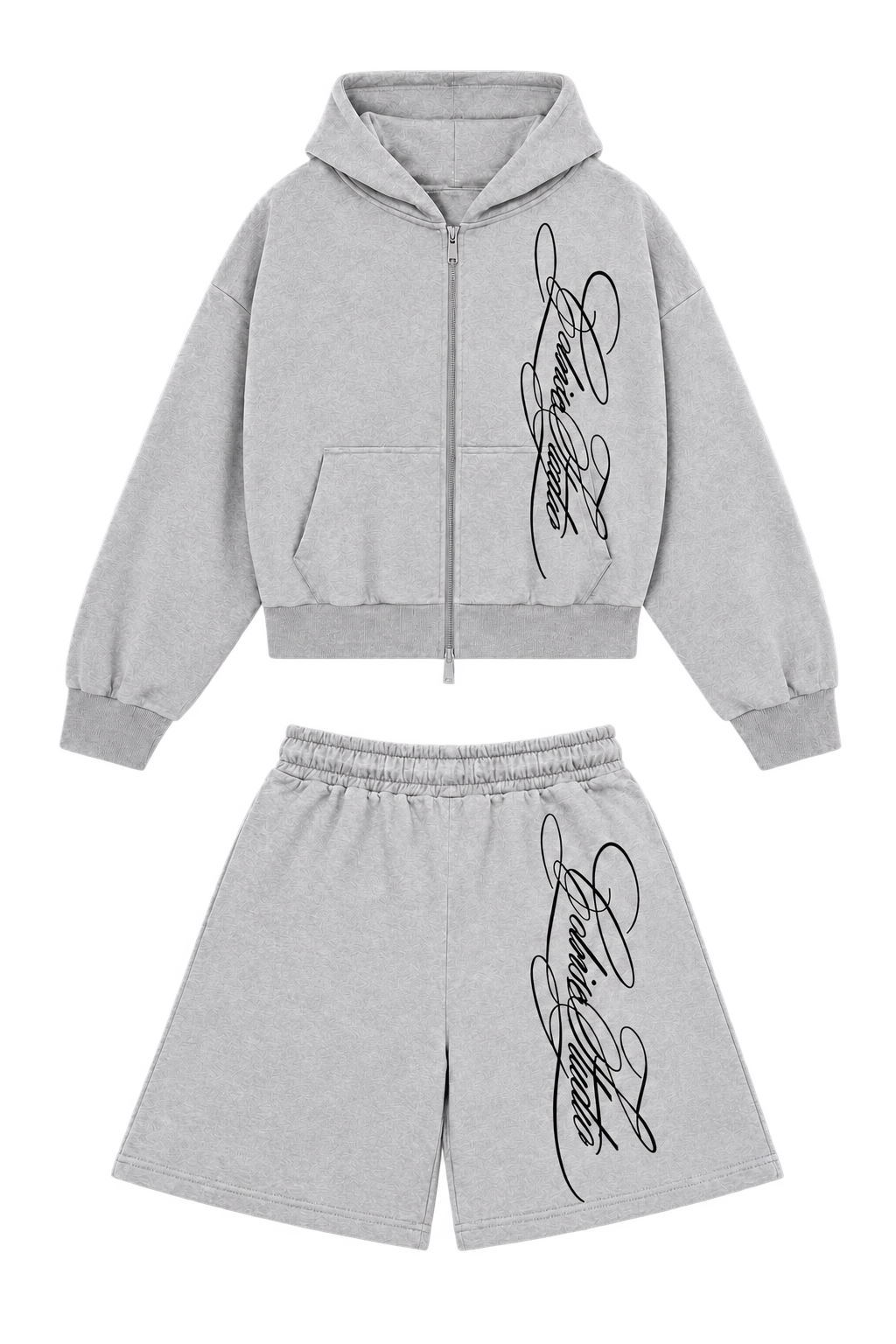Full Outfit Combo, Grey Melange